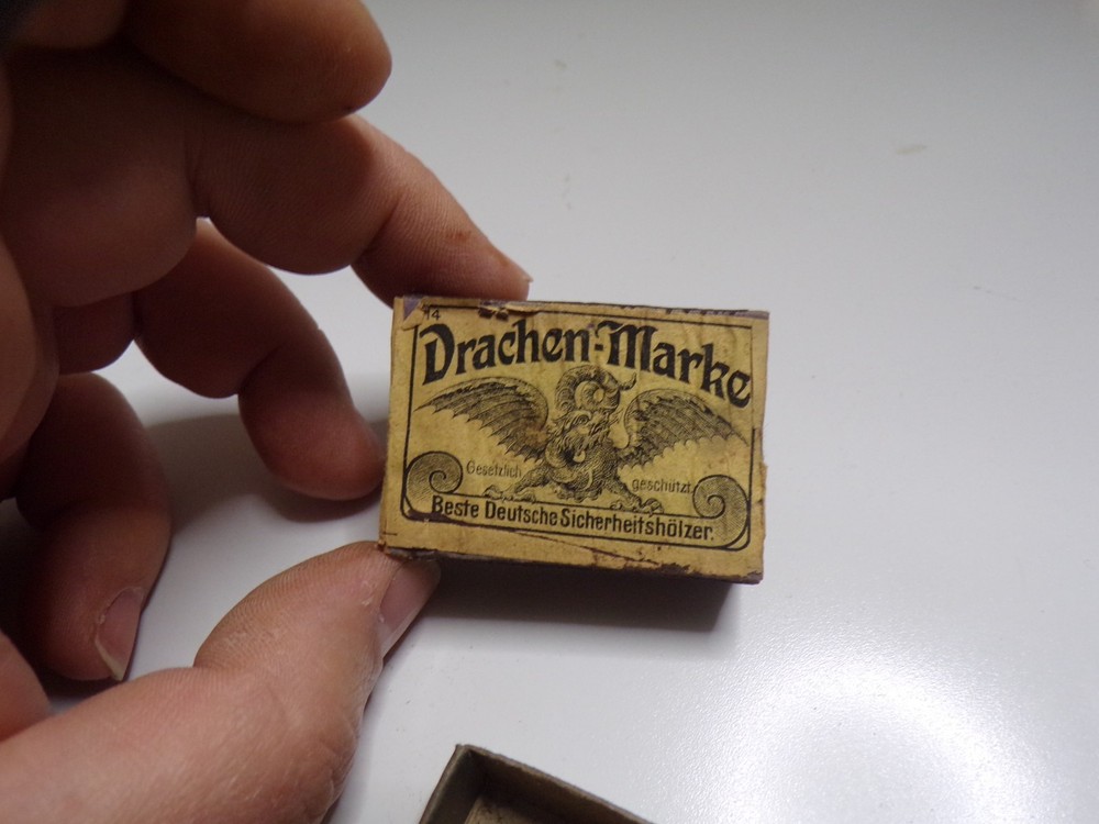 VTG Leather Matchbox Holder