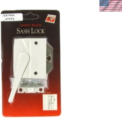 Easy Installation White Sash Lock & Keeper - Left Hand, Compatible 1974-1995