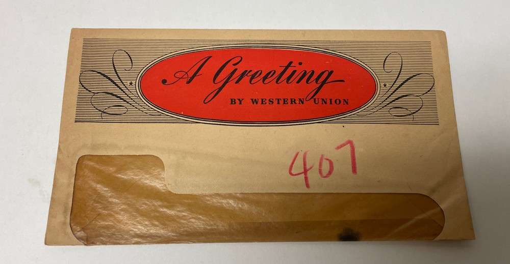 Western Union Vintage Envelope