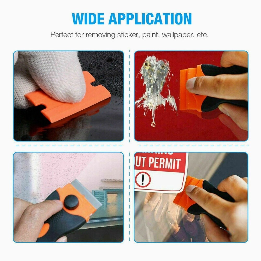 Razor Blade Scraper Tool Set Double Edge Scraper Tool Labels Stickers Glass US