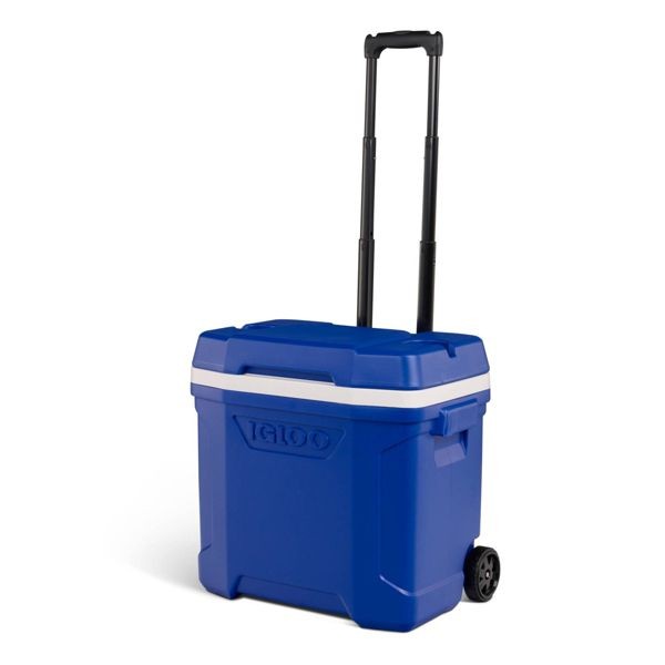 IGLOO LATITUDE 30QT ROLLING COOLER - BLUE