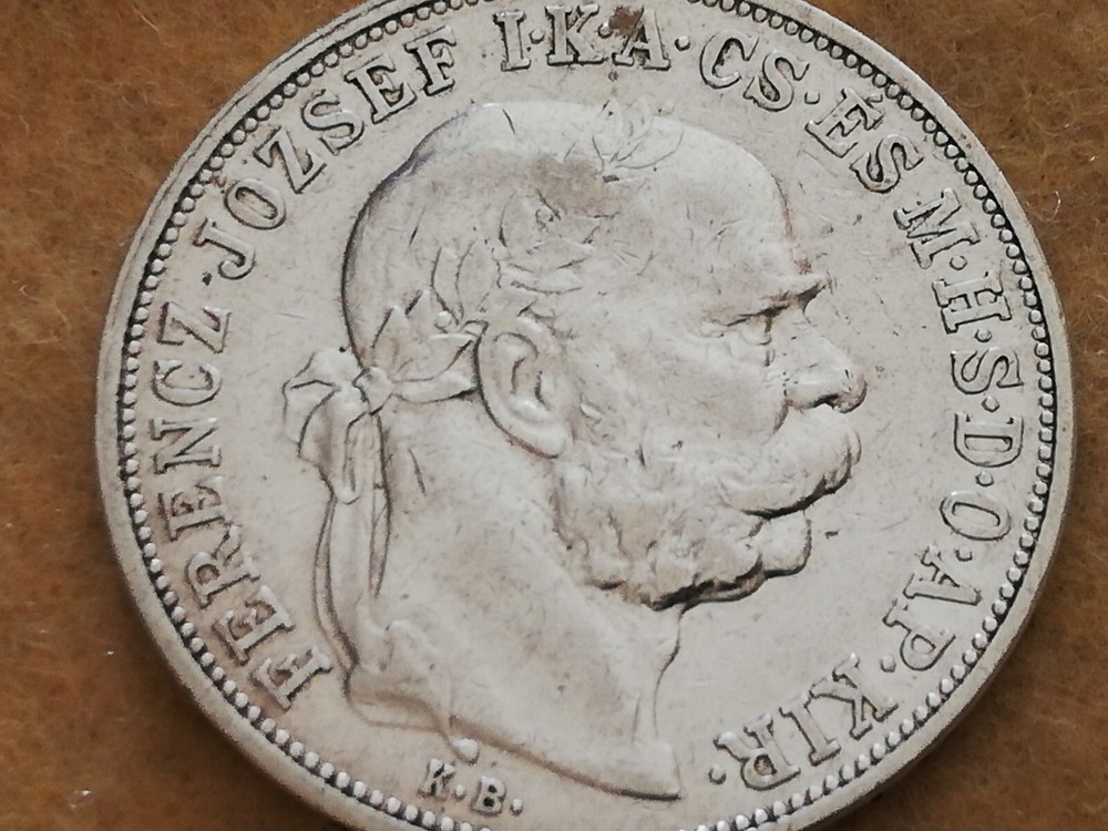 Hungary. Francesco Giuseppe I 5 Korone 1907 KB.