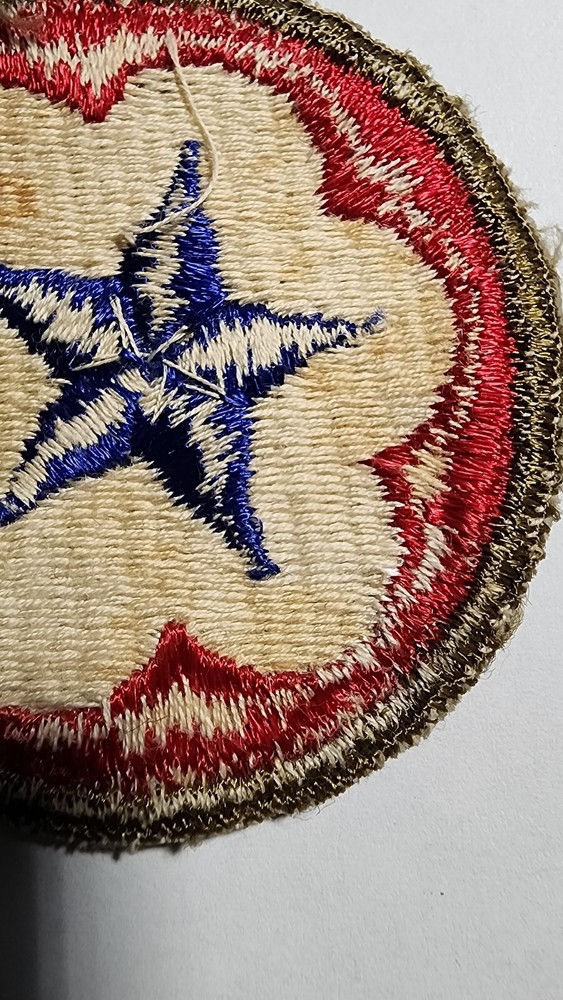 WWII US Army Service Forces Patch Green Border Variation WWII