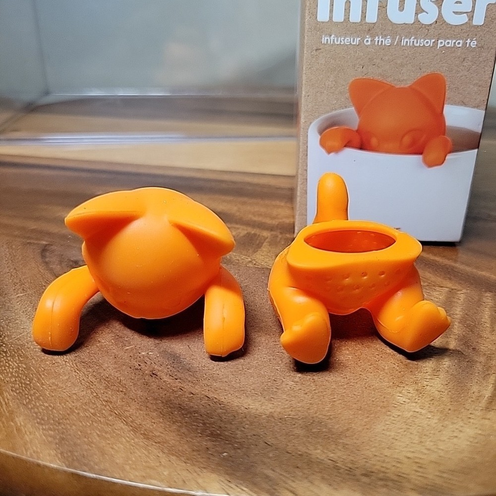 GamaGo Kittea Infuser Kitty Cat Silicone Tea Infuser Cup Sitter