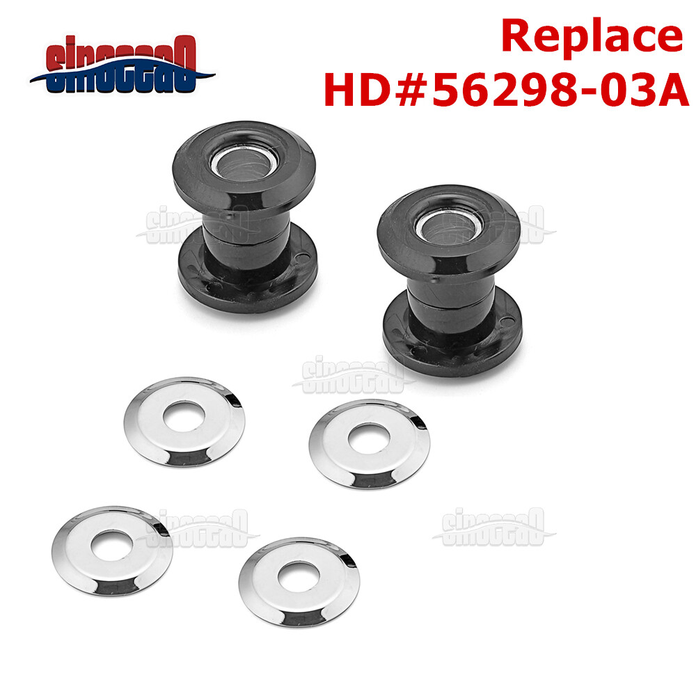 Black Polyurethane Handlebar Riser Bushing Kit For Harley Touring 83-26 Softail