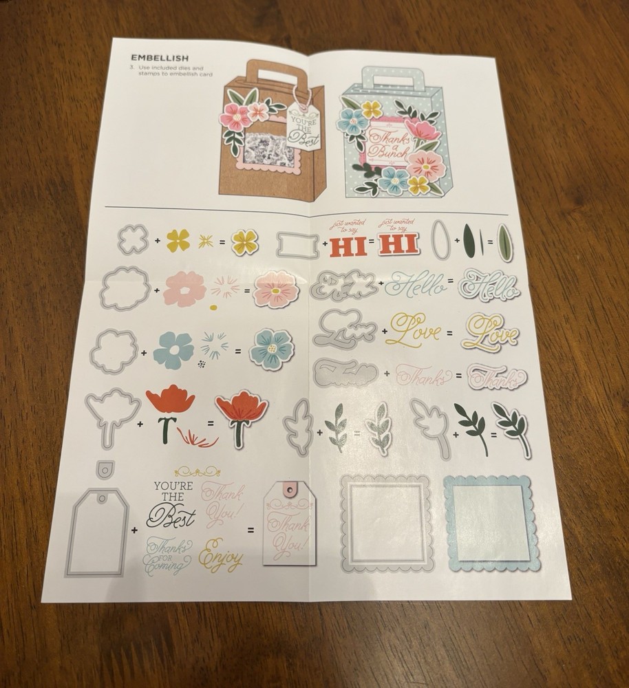 Diamond Press Gift Box Just For You Set. Preowned ￼