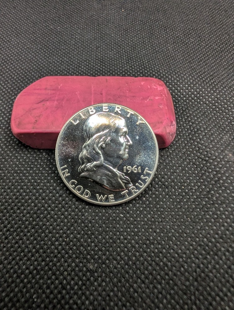1961 Proof Franklin Half Dollar 90% Silver Ships Free