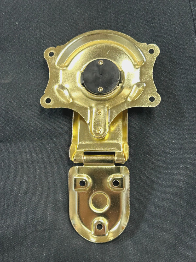 Brass Plated Steamer Trunk Lock Flush Mount with Quick Release Push Buttons