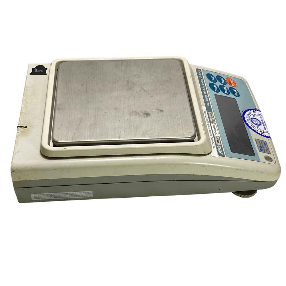 A&D GF-2000 Precision Lab Balance Compact Bench Scale Max 2100 g