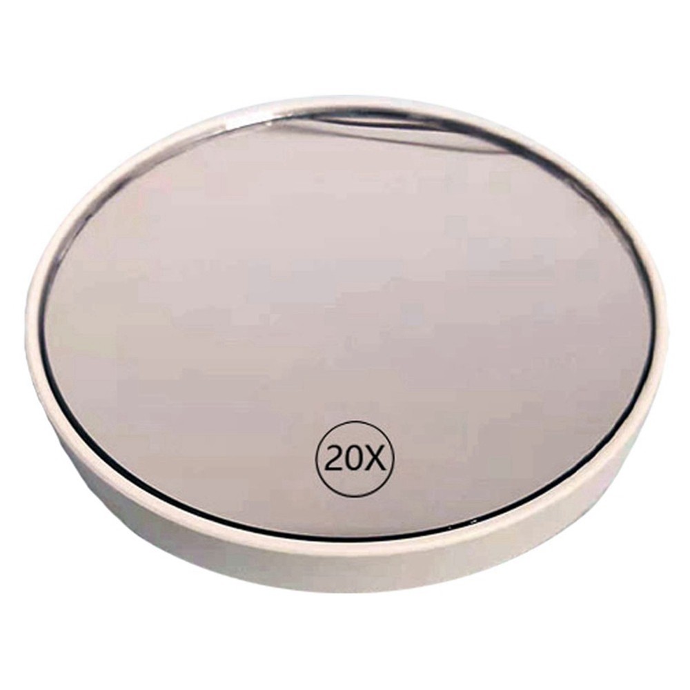 -Fog Makeup  20X Handheld Magnifying Makeup  with Handle ,White C8L54118