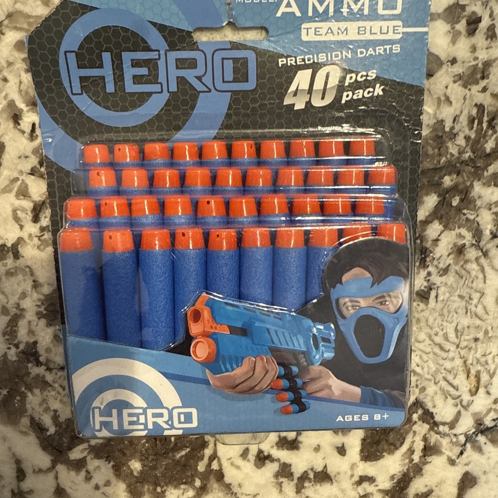Hero Ammo 40 Pack Team BLUE Precision Darts