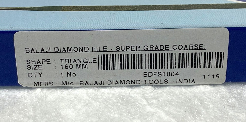 NEW Diamond Needle Files Super Grade Shape TRIANGLE