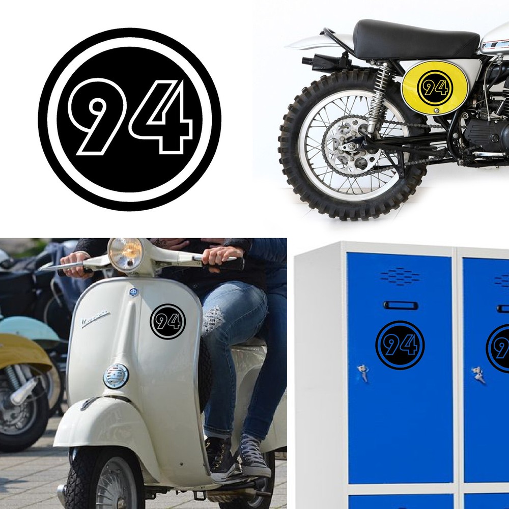 Number 94, Sticker Vinyl Version v02