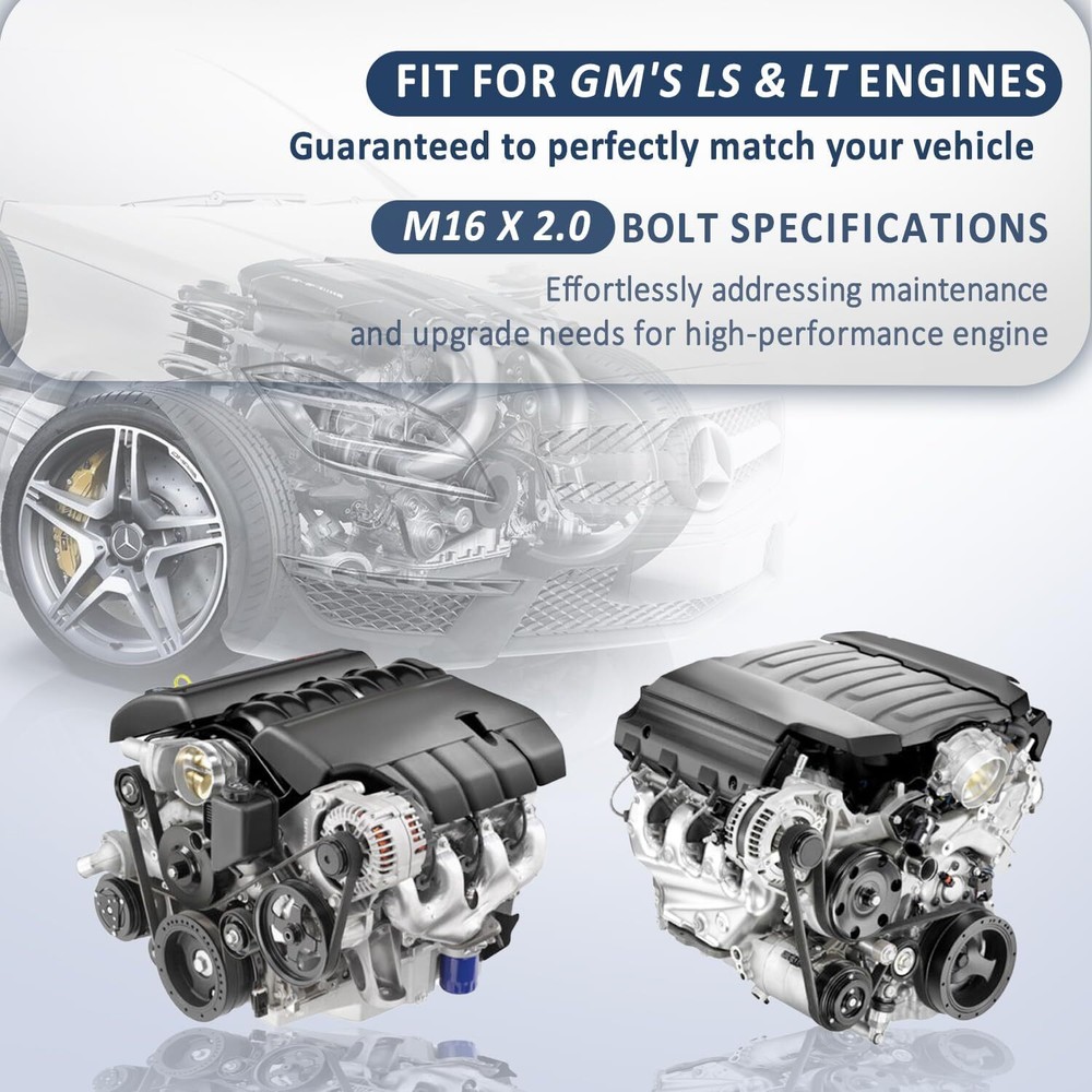 15088 Harmonic Balancer Install Kit for For GM Gen V (LT-Based) V8 Engine System