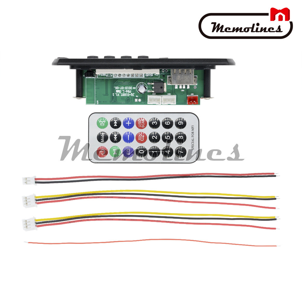 12V Bluetooth 4.1 MP3 Decoder Board USB TF Reader+Remote SD FM Radio for Car
