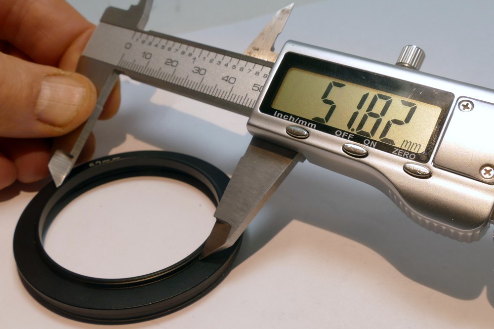 Tiffen 52mm to 62mm ring for camera flash ring