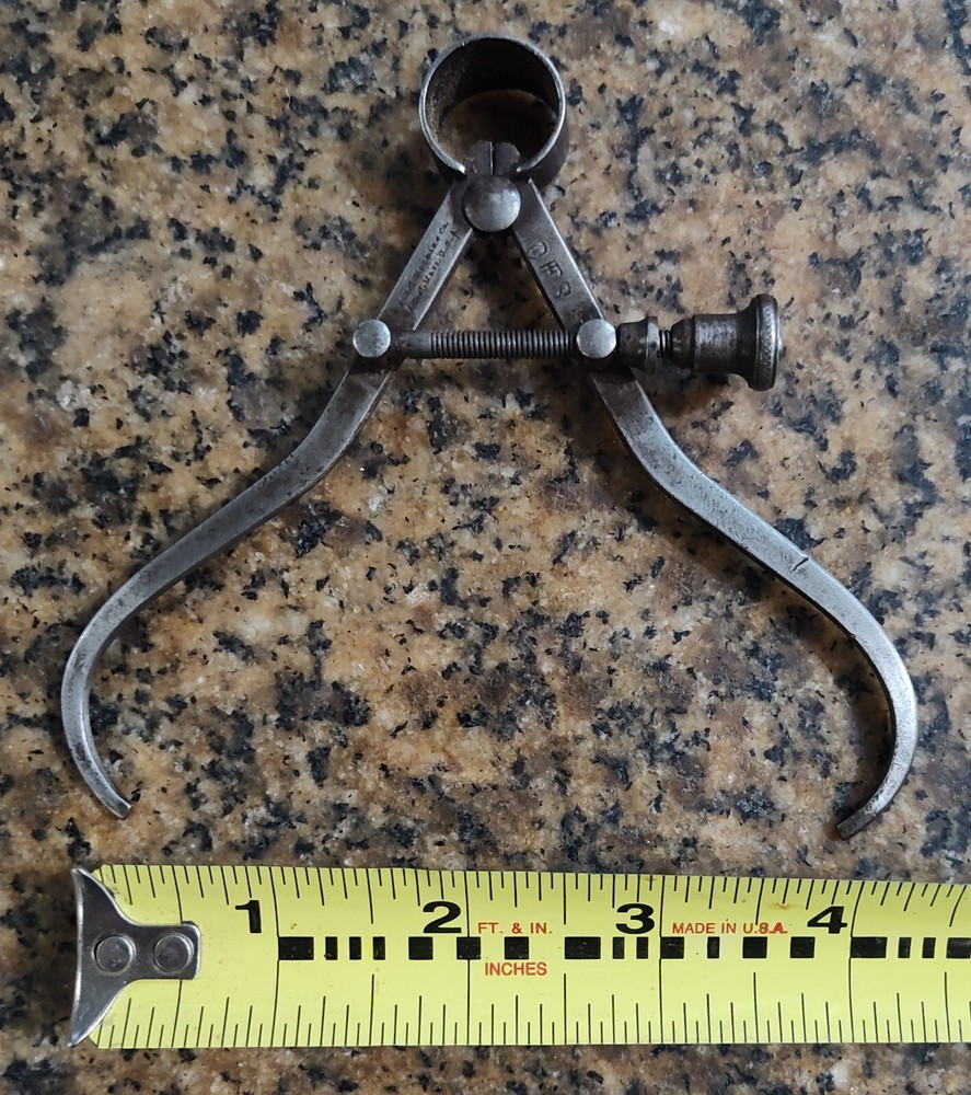 🗽VINTAGE ATHAL MACHINE CO. 3 1/2" ID CALIPER