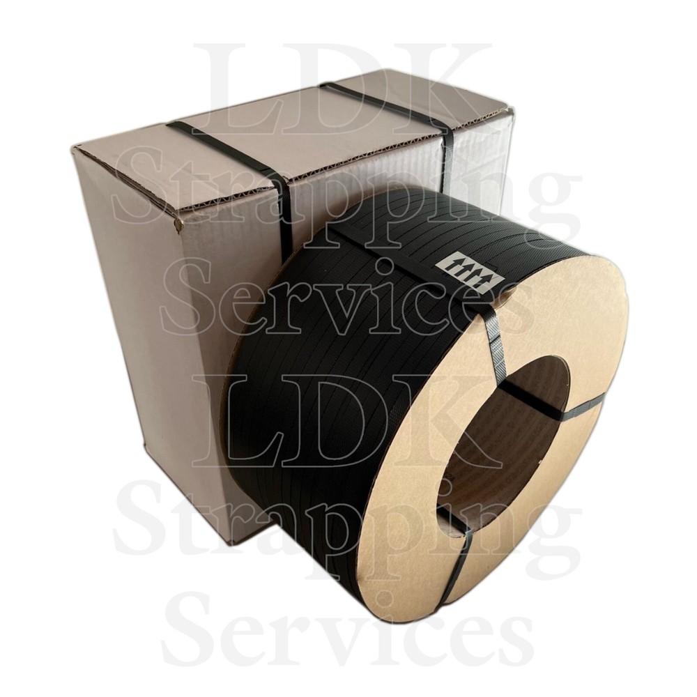 Poly Plastic Strapping / 7200 ft Length / 1/2" Width / 350 lbs Break Strength