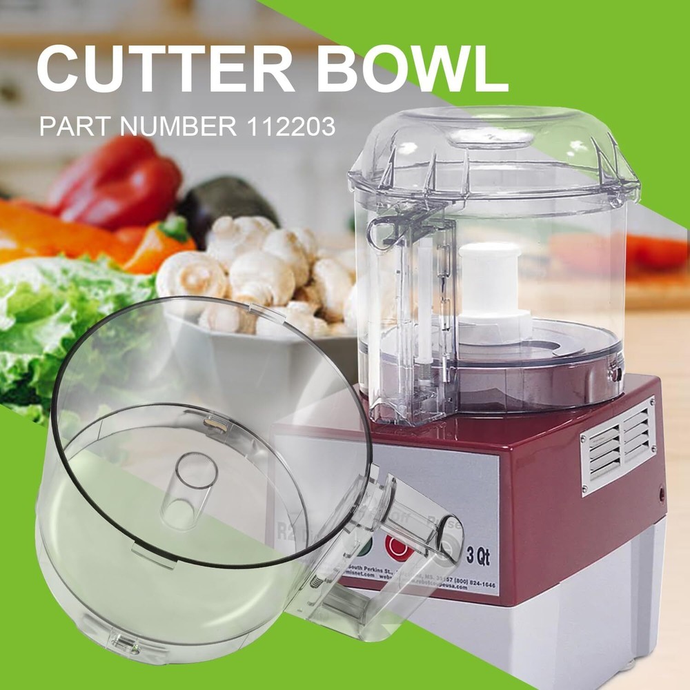 Replacement 112203 Food Processor 3 Quart Clear Cutter Bowl For Robot Coupe R2