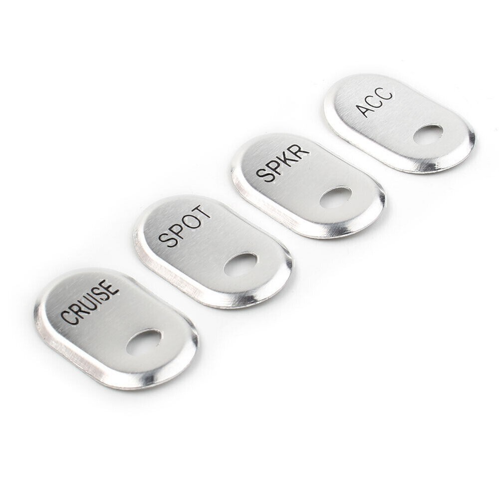 Chrome Brushed Panel Switch Covers For Harley Road Glide Trike Electra Glide