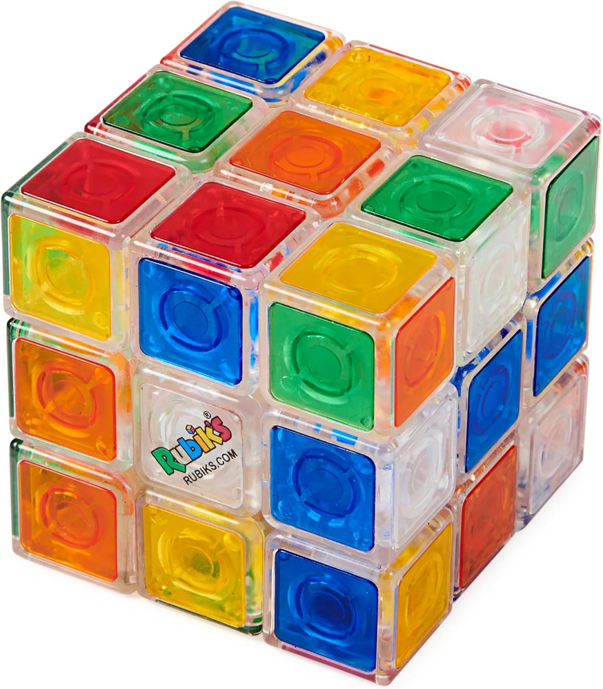 Rubik’S Cube, Crystal Cube, Transparent 3X3 Color-Matching Puzzle Game, Problem-