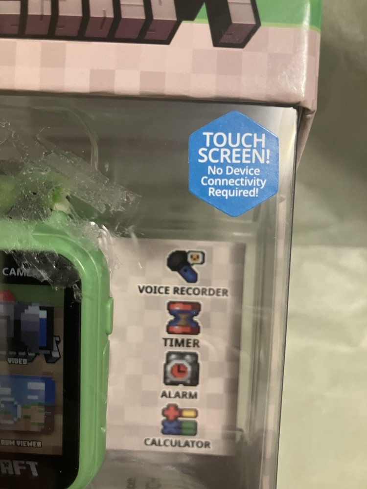 Minecraft Interactive SmartcWatch With Camera Touch Screen For Kids