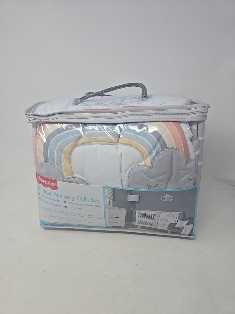 Fisher-Price Cloud Dreams Cloud 4-Piece Nursery Bedding Set