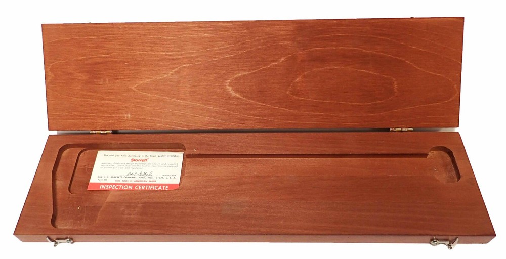 STARRETT 123-12 MASTER VERNIER CALIPER, HARDENED AND STABILIZED MASTER BAR!