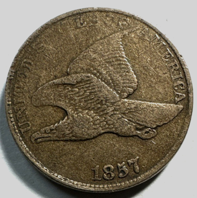 1857 Flying Eagle Cent CHVF 112