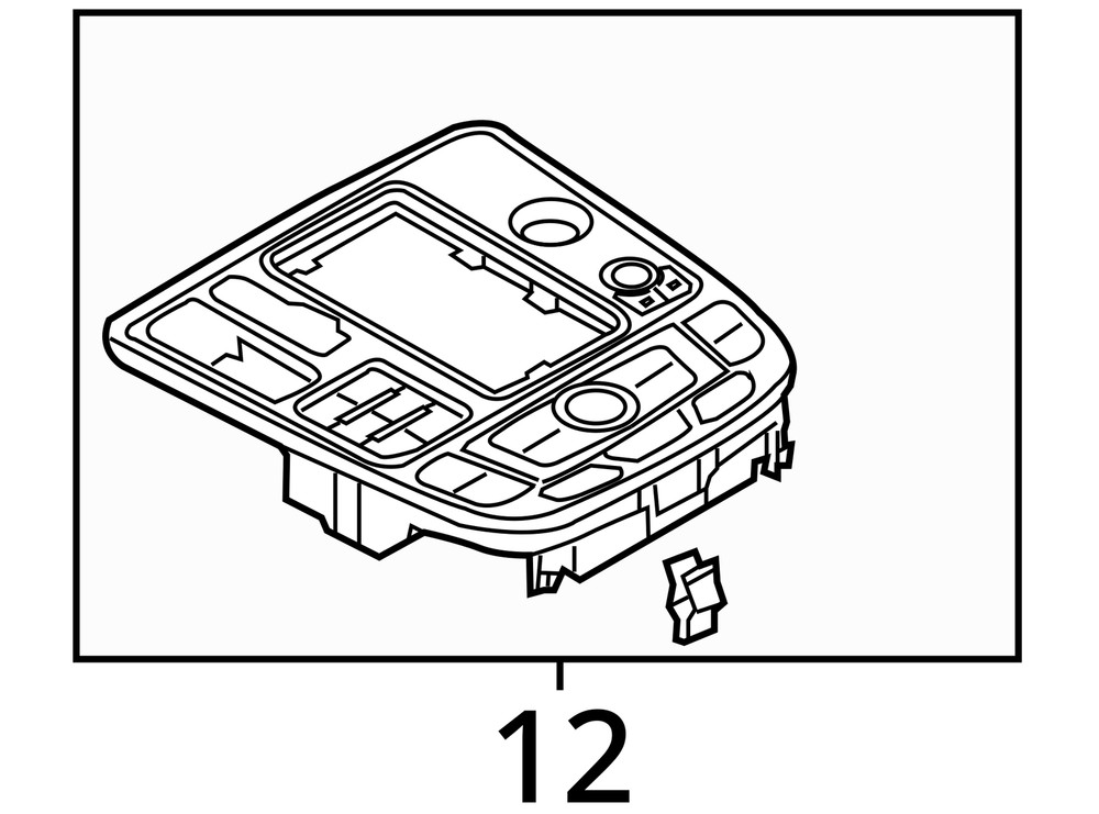 CONTROL PANEL CONSOLE MOUNTED OEM 16-18 A6 AUDI 1YR WRNTY