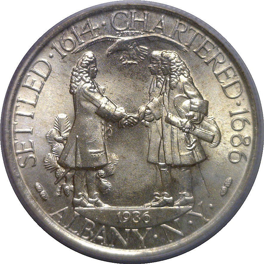 1936 Albany Commemorative Half Dollar PCGS MS-66