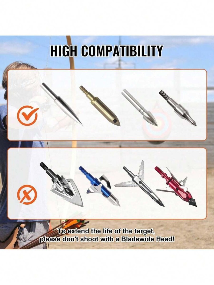 Straw Archery Target, 20-inch Target, Traditional Solid Round Archery Target