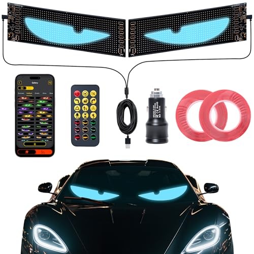 led Lights for car - Custom led Sign，Devil Eyes Light Strips 14.7"x3.6"-2PCS