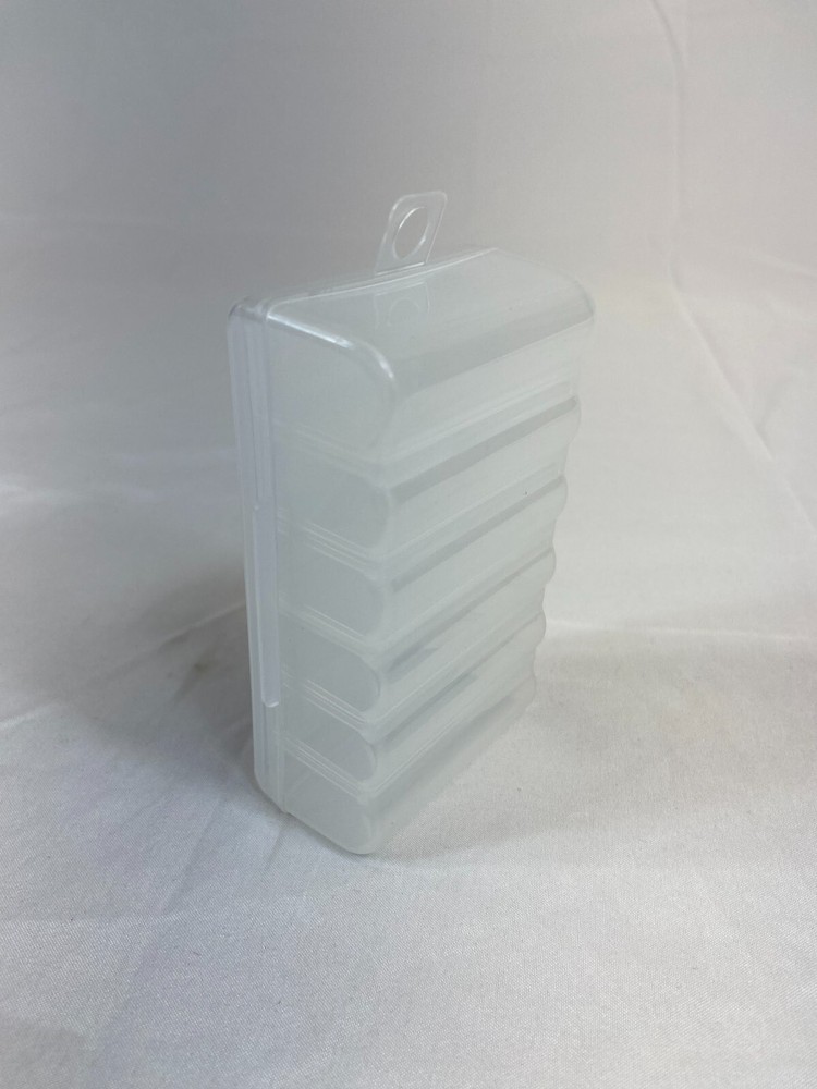 Battery Storage Box Store 12 AA's Container Store Clear Plastic Fridge Safe