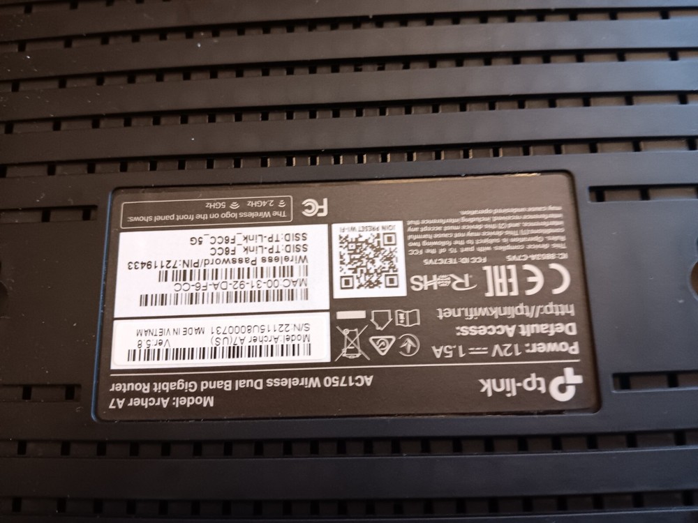TP-LINK AC1750 4 Port Wireless Router