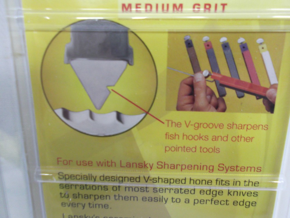 LANSKY Blade Knife Sharpener Serrated Replacement Hone Medium Tan LSMRT
