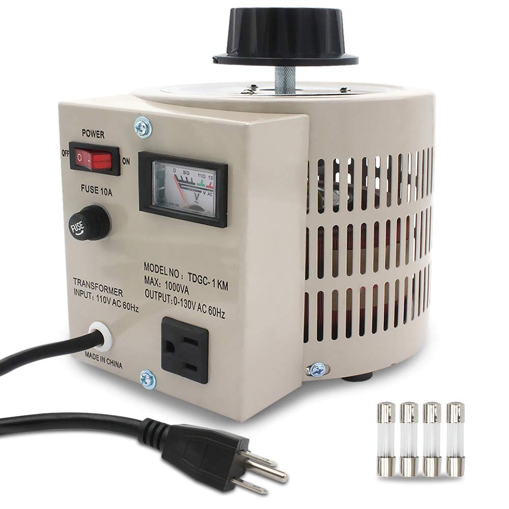 LVYUAN Variable Transformer 0-130V Output 1000VA