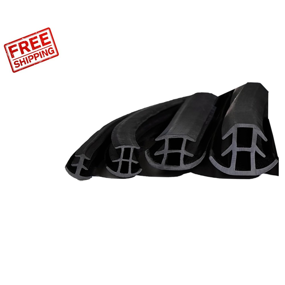 Long-Lasting Black Rubber Seal for Concrete Expansion Joints - 4 Sizes Available