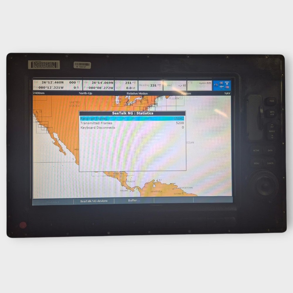 Raymarine C140W Widescreen Multifunction Display E62115 ~CORE ONLY~ Fully Tested