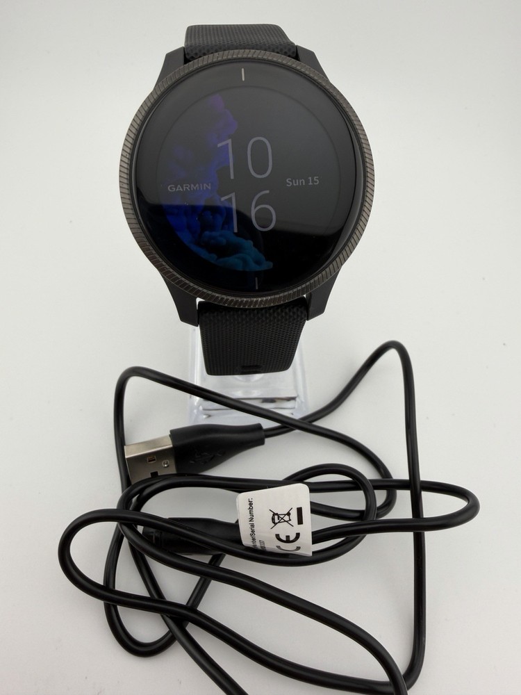 Garmin Venu Activity Tracker Smartwatch Black With Charger
