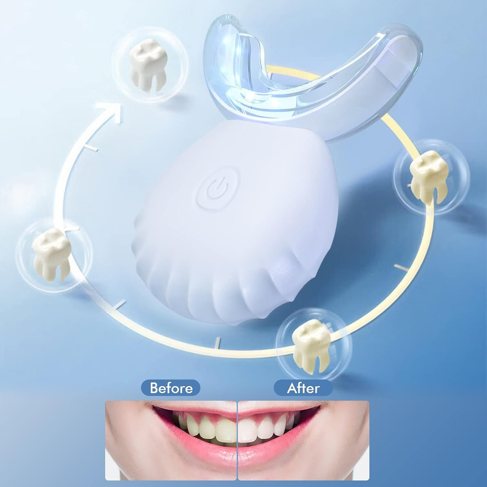 Teeth Whitening Light,10X More Powerful Blue Led Light Connected with USB, Non-B