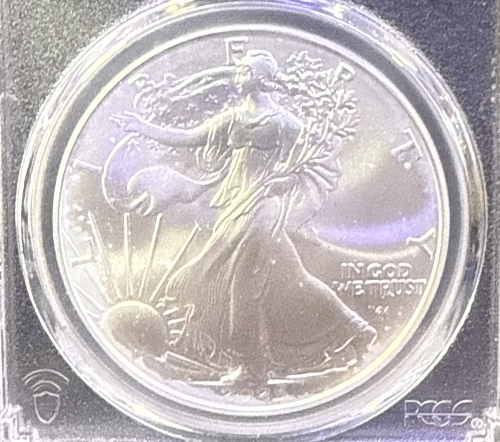 2025 Silver Eagle Gem BU Signed By Matt Doherty