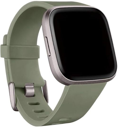 New Authentic Fitbit Versa 2 Classic Band, Large - Olive Green