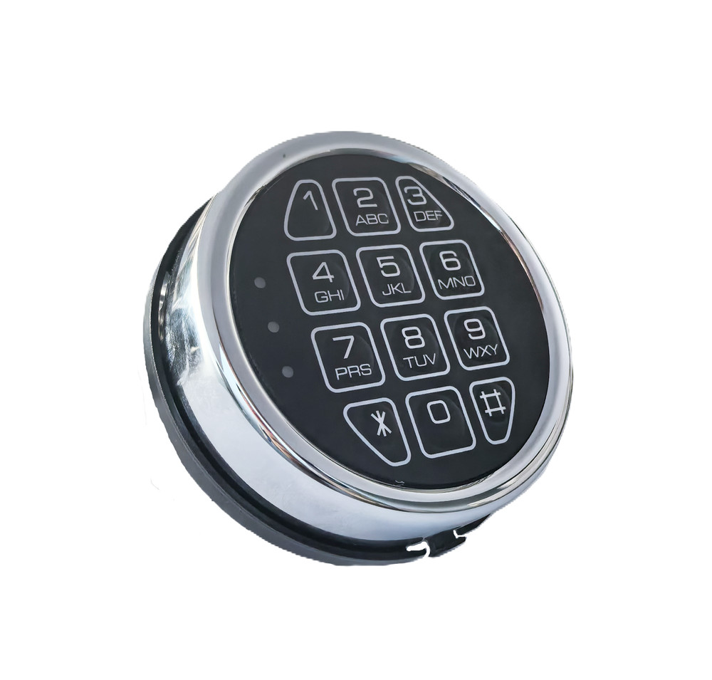 Gun Safe Lock Replacement & 2 Master Keys Chrome Digital Keypad Safe Lock