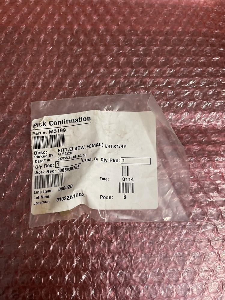 CHAMPION M3199 Female Elbow Fitting