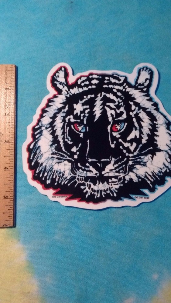 Grateful Dead Lightning Bolt Tiger 6 Inch Sticker
