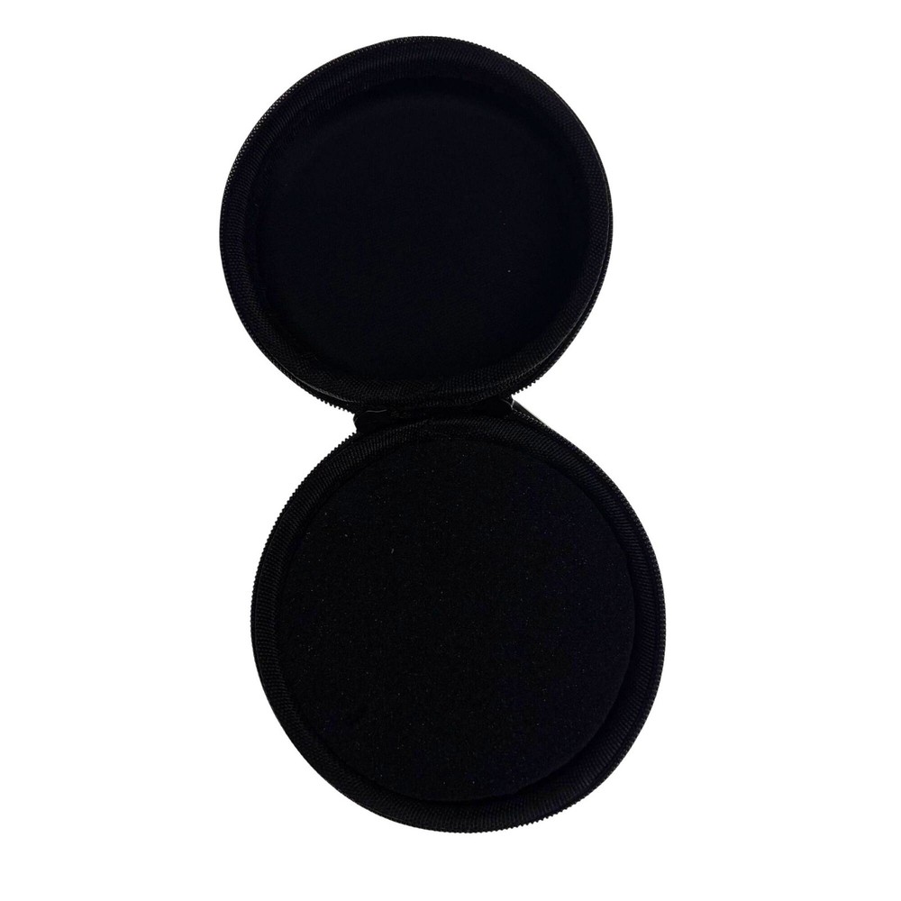 Black Oak Workshop Round Zippered Dice Case Tree Logo Compact Sturdy Gamer Gift