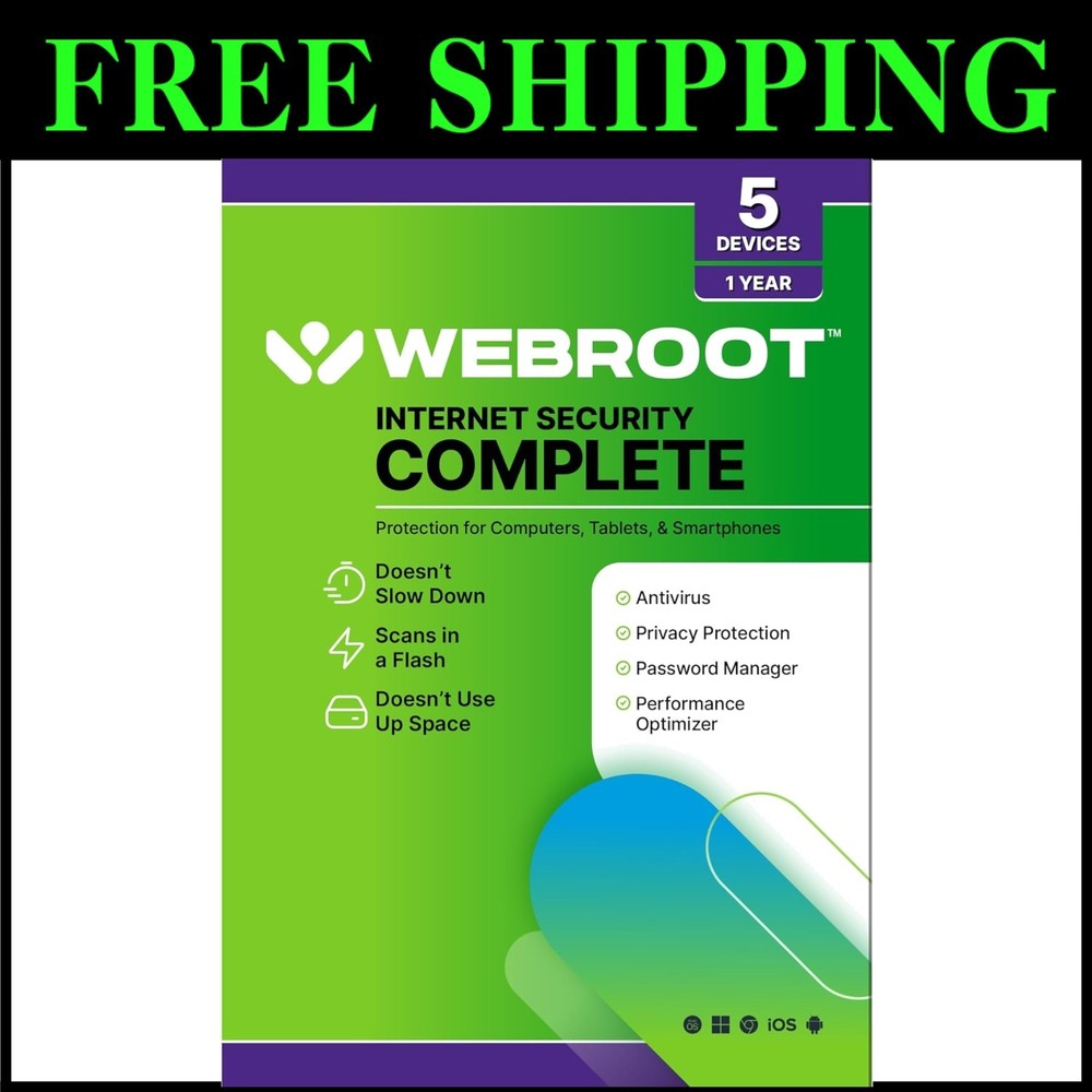 Comprehensive 5 Device Antivirus with Cloud Backup & Performance Optimizer 2025=