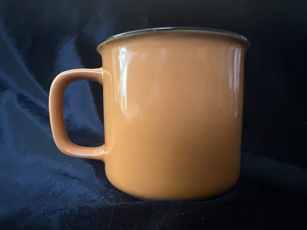 Bulleit Bourbon Frontier Whiskey Mug Cup Orange Ceramic Single Collectable
