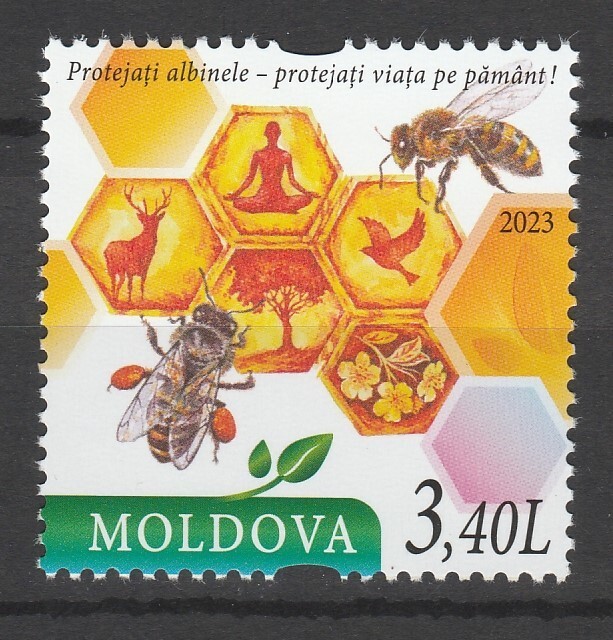 Moldova 2023 Honey Bee MNH stamp
